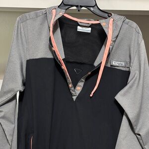 Columbia Black and Gray Jacket with Pink Accents
